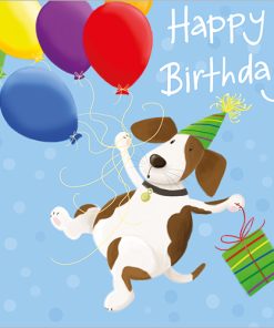 Dog with Balloons - Case of 5 - A061
