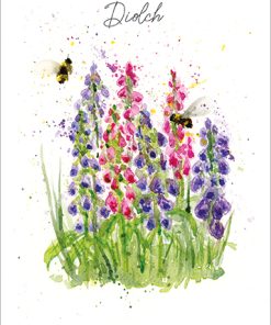 WELSH Foxgloves and Bees Thank You - Case of 5 - B032