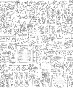 Christmas Puzzles Colour In Poster - Case of 3 - XC01