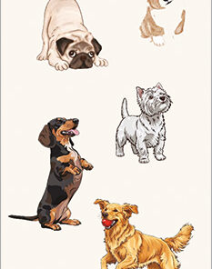 dogs bookmark case of 5 bm03