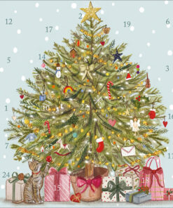 christmas tree advent card adc008