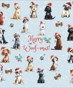 dogs advent card adc10